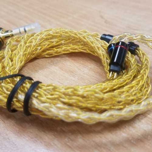 高端7N冷凍單晶銅鍍金耳機線升級線 64 audio jh audio Shure fender campfire westone