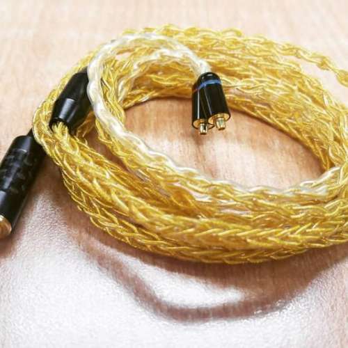 高端7N冷凍單晶銅鍍金耳機線升級線 64 audio jh audio Shure fender campfire westone