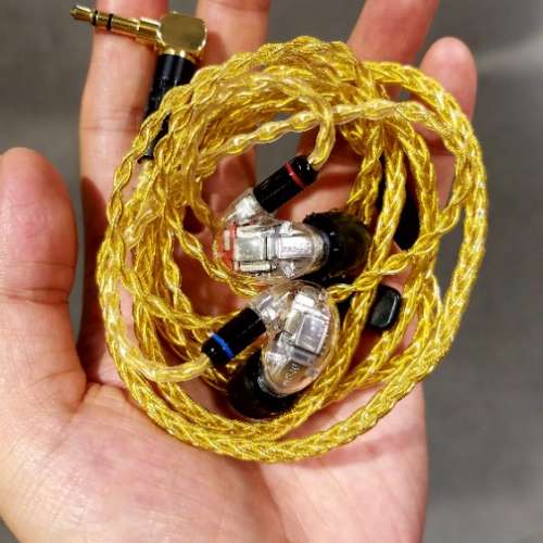 高端7N冷凍單晶銅鍍金耳機線升級線 64 audio jh audio Shure fender campfire westone