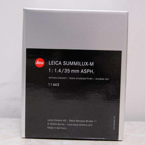 Leica M35/1.4 black 11663 brand new