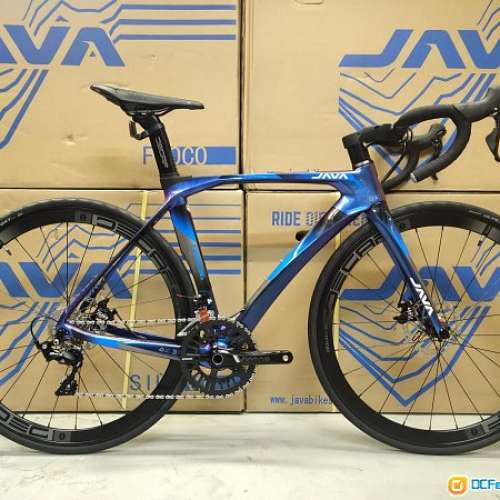 《免費送貨優惠》＊超輕量碳纖，油壓碟剎＊JAVA 22速 中空餅 啤令轆 碳纖 公路車 -...