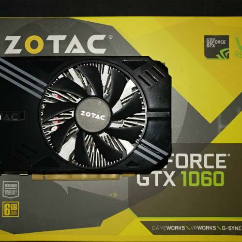 Zotac GTX 1060 Mini  6 GB GPU Graphics 顯示卡