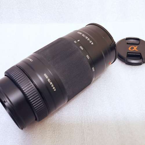 SONY AF75-300 A-mount 變焦長炮，有微距功能鏡頭