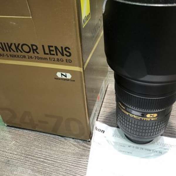 Nikon 24-70mm F2.8 AF-S 有盒有袋 香港行貨
