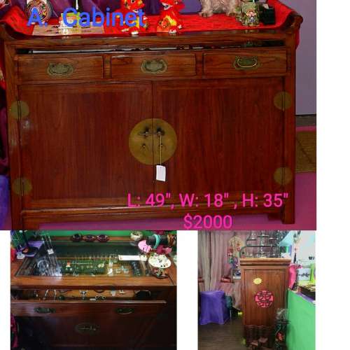 Oriental wooden cabinet