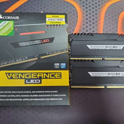 Corsair Vengeance Red LED 16GB Kit (2x8GB) DDR4 3000MHz Ram