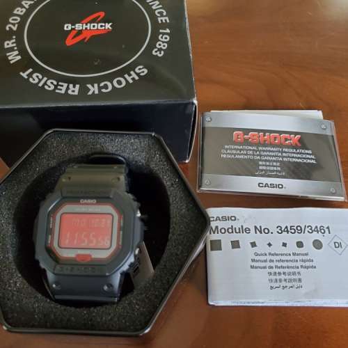 全新 紅面 G Shock GW-B5600AR 太陽能 電波 藍芽 full set