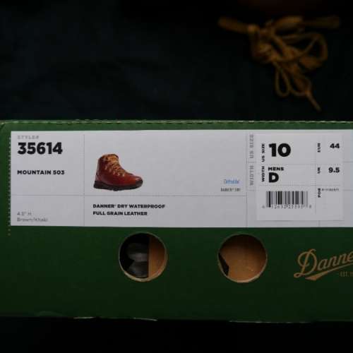 DANNER MOUNTAIN 503 HIKING BOOT 行山 US10 UK 9.5 WATERPROOF 防水
