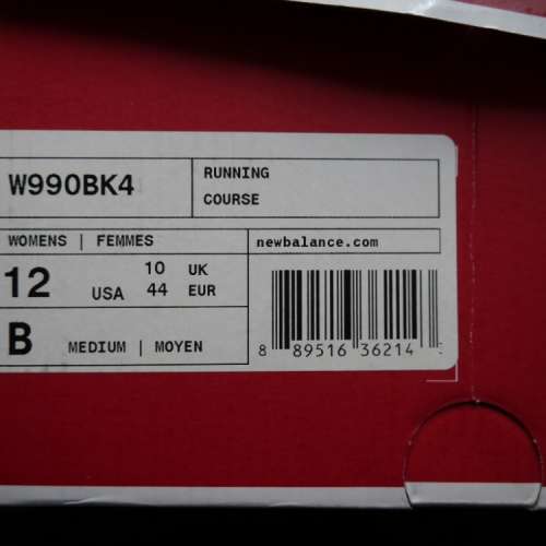 NEW BALANCE 990 V4 US 10.5 10 UK 10 990 BK4 黑灰 MADE IN USA