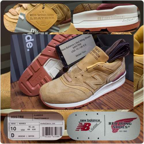 New Balance x Red Wing Shoes M997RW US10 & US8