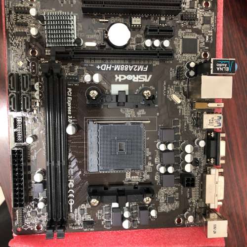 二手 ASROCK FM2A88M-HD+ R3.0 A88X DDR3 USB3 FM2+ MATX MB