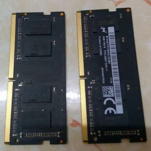 imac機 DDR4 2400 4G ramx2條(99.9新)