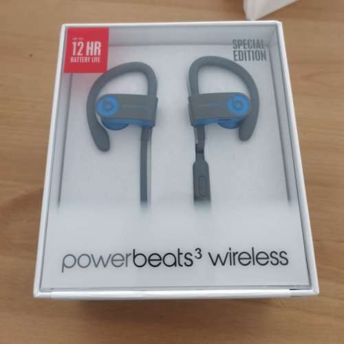 99新 Powerbeats 3 藍牙耳機 藍灰色