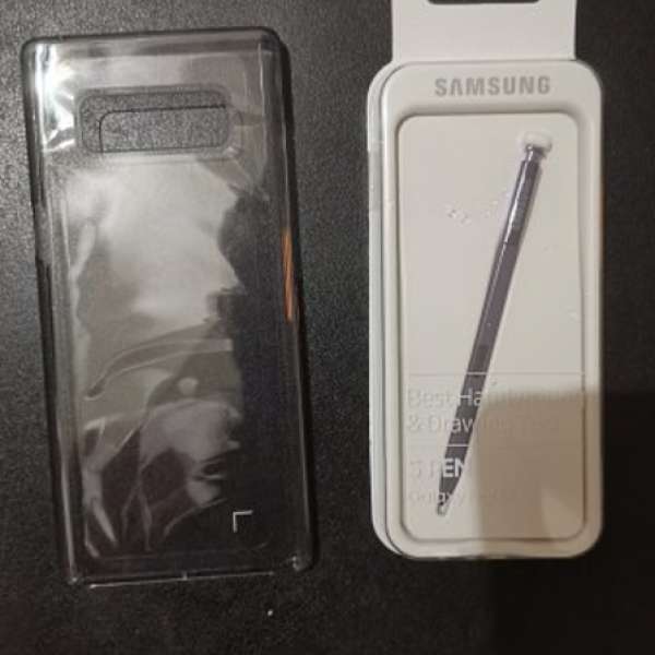 Samsung note 8原裝裝 m pen十原裝 透明套