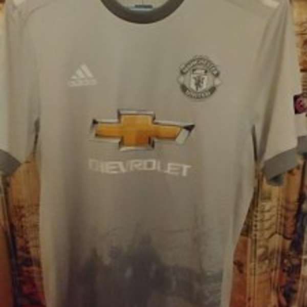 Adidas Manchester United 2017-18 3rd Away Jersey  Grey