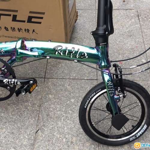 2018 最新款 Rifle S4 單速 外3速 14吋 折叠車  送水架叮叮前後蛙燈