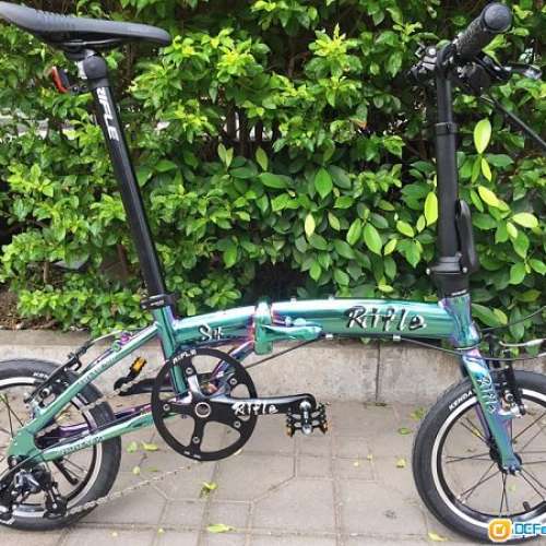 2018 最新款 Rifle S4 單速 外3速 14吋 折叠車  送水架叮叮前後蛙燈