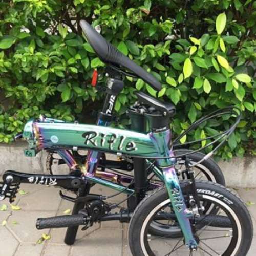 2018 最新款 Rifle S4 單速 外3速 14吋 折叠車  送水架叮叮前後蛙燈