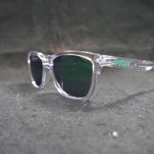 OAKLEY FROGSKINS 透明 綠水銀鏡 勁平 太陽眼鏡 JADE IRIDIUM