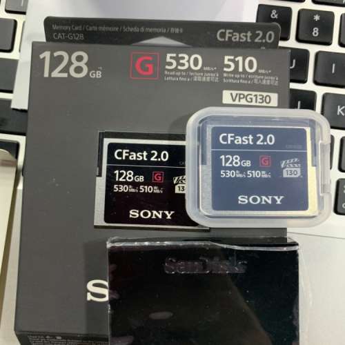 Sony CFast 2.0 128GB and sandisk CFast reader