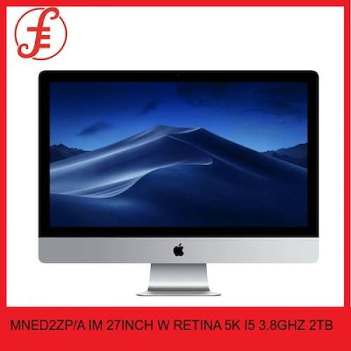 全新Apple 27 吋 iMac (Retina 5K 顯示器 3.8GHz 處理器  2TB 儲存空間) MNED2ZP/A