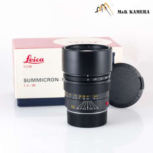 Leica Summicron-M 90mm/F2.0 E55 Pre-Asph/ Ver.II Black Lens Canada #66638