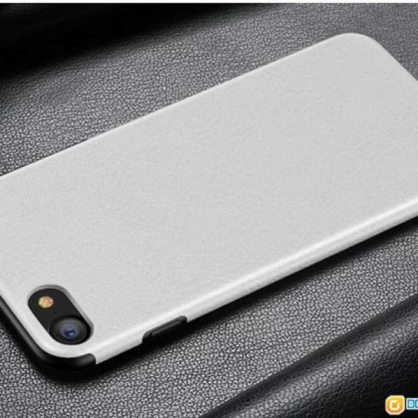 iPhone Case 7/8/plus 優質皮紋軟殻（送玻璃保護貼一張)