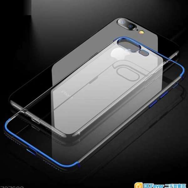 iPhone Case 7/8/P 超薄半電鍍軟殻（送玻璃保護貼一張）