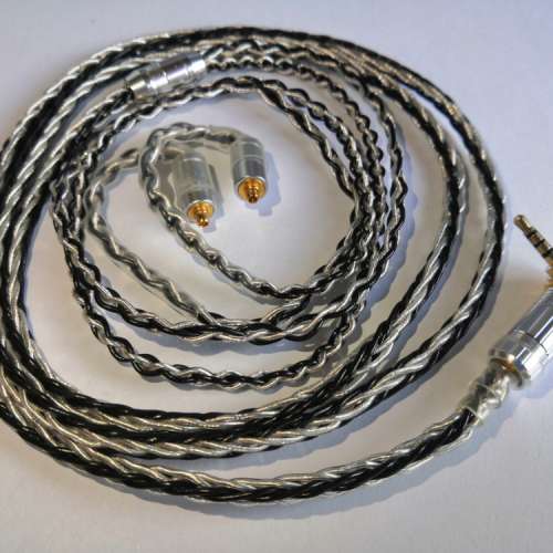 7N單晶銅鍍銀鍍金耳機線 升級線 Shure fender campfire westone 2.5mm 3.5mm 4.4mm...