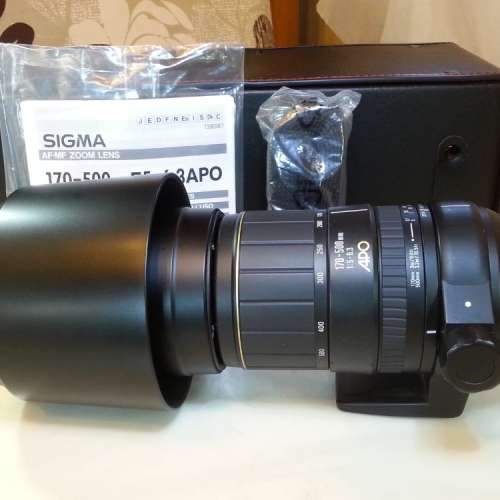 Sigma 170-500mm F5-6.3 Full frame for Sony A Mount & ( A7, A9, A99 ) E-Mount，