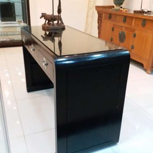 酸枝色實木書枱