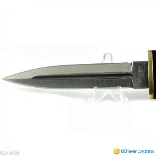 全新 Smith & Wesson 6052 Boot Knife Black Stainless NIB 軍刀