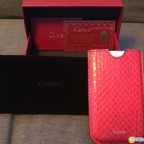 全新Cartier iPhone 4 size電話蛇皮套