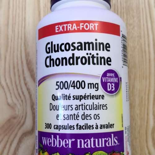 webber naturals 葡萄糖胺500mg+軟骨素400mg
