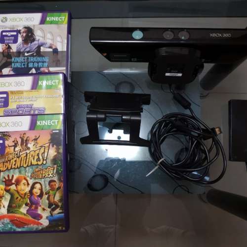 xbox 360 Kinect + 連3隻Kinect遊戲 + 連Xbox 360 slim HD (250gb)