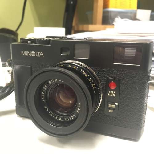 Minolta CLE rangefinder camera in Leica M mount + Summicron-C 40mm f2.0