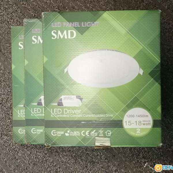 超薄 15W LED 筒燈 嵌入式天花燈 AC220V-240V 黃光3000K