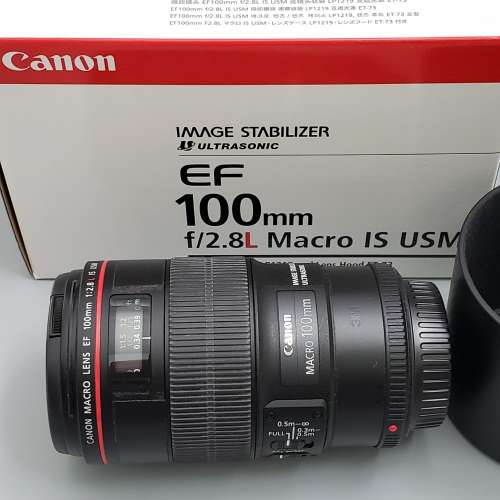 Canon EF 100mm f/2.8L Macro IS USM ( 送 21mm 微距接環 )