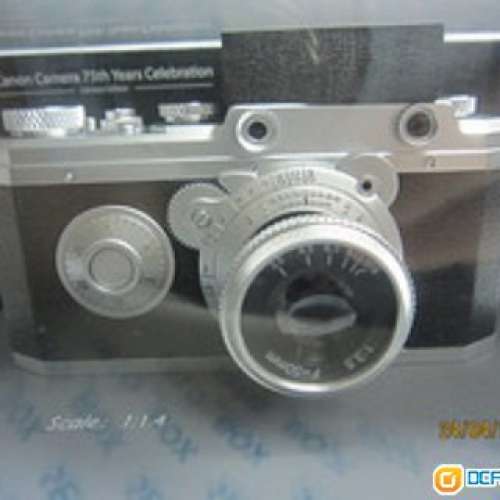 限量版 Canon Hansa 75周年紀念相機模型 1：1.4 scale camera model limited Edition