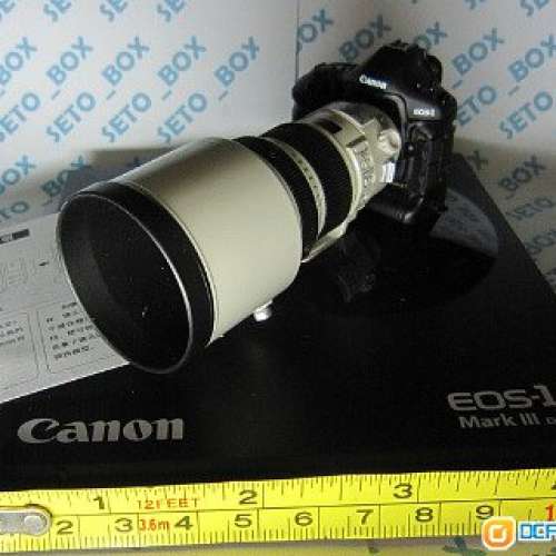 Canon EOS 1Ds Mark III 200定焦鏡連白罩限量相機模型 figure model