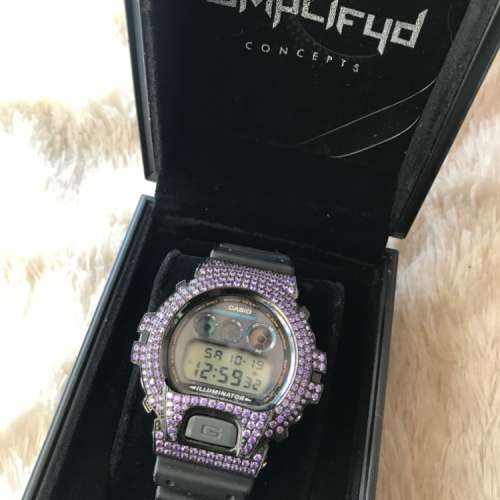 CASIO Amplifyd x G SHOCK watch 紫黑色手錶