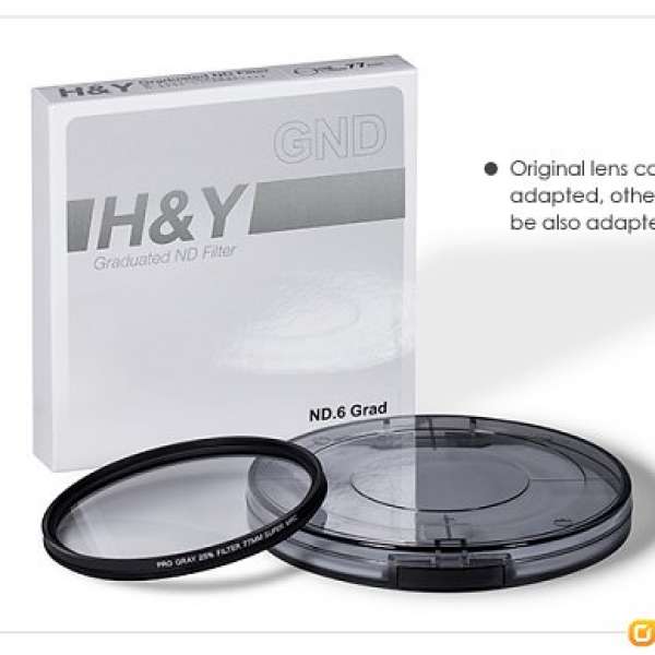 H&Y 82mm Graduated ND Filter ND0.6