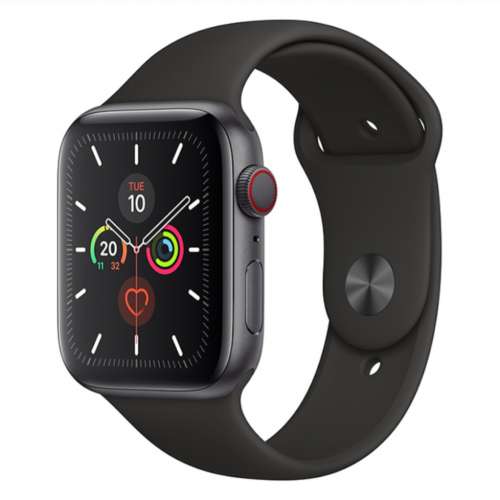 Apple Watch Series 5 (GPS + Cellular) (44mm) Space Gray Aluminium Case with Blac