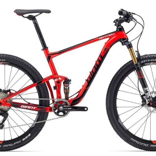 2016 GIANT (27.5) ANTHEM-1 / XT-11速套件(M8000)/鋁軟架爬山車/FOX氣前叉/紅黑色...