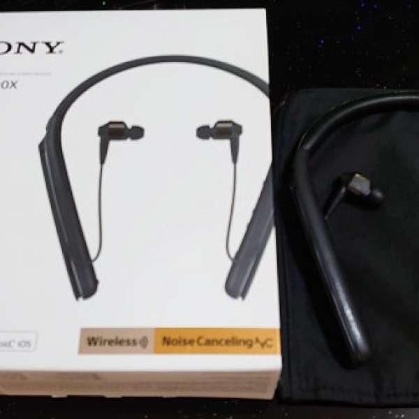 九成新Sony黑色藍牙無線降噪耳機WI-1000X!