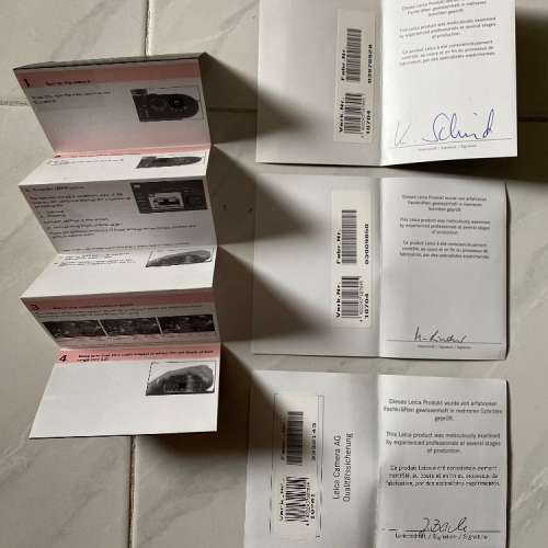 Leica M8.2 / M9 certificate card