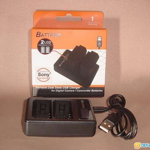 NPFZ100 NP-FZ100 USB雙位充電器合SONY A7III A7R IV相機請看內容(香港行貨由BATTPR...