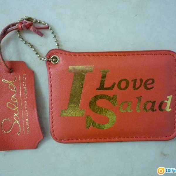 全新正版 真皮 bauhaus Salad 橙色 八達通 智能卡 證件套 card holder card cover