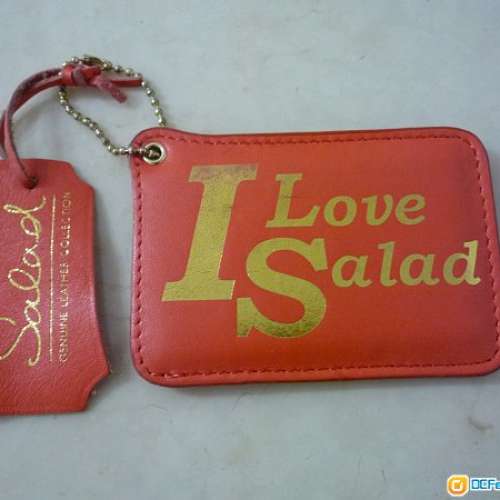 全新正版 真皮 bauhaus Salad 橙色 八達通 智能卡 證件套 card holder card cover