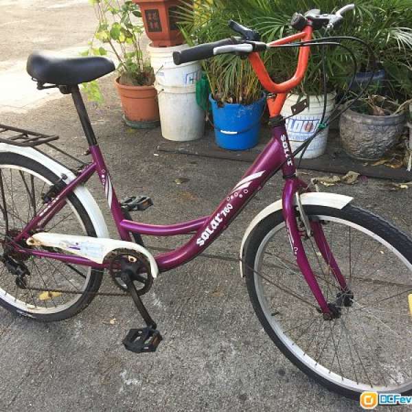 代友出售 二手  SOLAR 24吋 代步 泊街單車  (請看內容) 環保價 HK$250.00